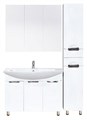 Лаванда -105 Тумба прямая белая + раковина УТ000000071