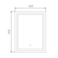 Зеркало Haiba с LED подсветкой  60x80 (HB660) HB660