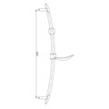 Душевая штанга Haiba хром (HB8002) HB8002