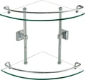 Полка угловая двойная (стеклянная) Savol 95 (S-095322) S-095322