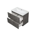 Марта - 70 Тумба подвесная 2 ящ. темный бетон / раковина УТ000005493