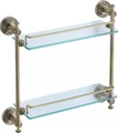 Полка прямая двойная (стеклянная) 40 см Savol 58с (S-005822C) S-005822C