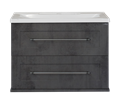 Марта - 70 Тумба подвесная 2 ящ. темный бетон / раковина УТ000005493