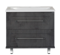 Марта -100 Тумба напольная темный бетон / раковина УТ000005597 Марта -100 Тумба напольная темный бетон / раковина УТ000005597