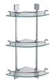 Полка угловая тройная (стеклянная) Savol S-065322A-3 S-065322A-3 - фото 183423