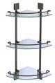 Полка угловая тройная (стеклянная) Savol S-065322H-3 S-065322H-3 - фото 183430