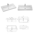 Мия - 90 Тумба прямая / раковина УТ000010028 Мия - 90 Тумба прямая / раковина УТ000010028