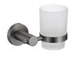 Стакан стеклянный с настенным держателем Savol (S-005658Q) S-005658Q