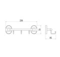 Планка с крючками (3 крючка) Savol S-008203-1 S-008203-1