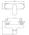 Смеситель для душа Savol (SK-H7403) SK-H7403