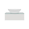 Скай - 80 Тумба с 1-им ящ. подвесная / столешница/ раковина УТ000007367