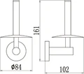 Держатель для туалетной бумаги Savol 87 (S-008752-1) S-008752-1