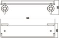 Полка прямая (стеклянная) 60 см Savol 68b (S-06891B) S-06891B