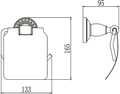 Держатель для туалетной бумаги с крышкой Savol (S-006651C) S-006651C