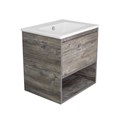 Темза - 60 Тумба подвесная с 1 ящиком и нишей (цвет Сосна Пасадена) / раковина УТ000010492