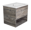 Темза - 60 Тумба подвесная с 1 ящиком и нишей (цвет Сосна Пасадена) / раковина УТ000010492
