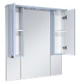 Зеркальный шкаф Misty Терра 90 (серый) П-Тер02090-0501