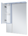 Зеркальный шкаф Misty Терра 70 левый (серый) П-Тер02070-0501Л