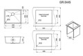 Кухонная мойка GRANULA (5445U, СТАЛЬ САТИН) 5445U, СТАЛЬ САТИН