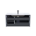 Тумба с умывальником, подвесная, 100 см, темно-серый, Edifice, IDDIS подходит умыв. 0101000i28 (EDI10D0i95K) EDI10D0i95K