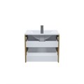 Тумба с умывальником IDDIS Bild подвесная, 60 см, дуб светлый (BIL60V0i95K) BIL60V0i95K