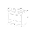 Тумба с умывальником IDDIS  подвесная ZDX80WNi95K