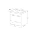 Тумба с умывальником IDDIS  подвесная ZDX60WNi95K