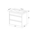 Тумба с умывальником IDDIS  подвесная ZDX70W0i95K
