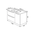 Тумба с раковиной IDDIS Edifice 100 подвесная белая (EDI10W1i95K) EDI10W1i95K