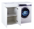 Фостер - 55 Тумба напольная прямая под стиральную машину+ раковина левая УТ000008292