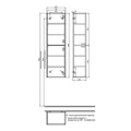 Пенал подвесной IDDIS Aiger 40 см, белый (AIG40W0i97) AIG40W0i97