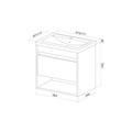 Тумба с умывальником IDDIS  подвесная ZDX60WNi95K