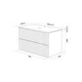 Тумба подвесная со столешницей IDDIS Aiger 80 см, белый (AIG80W0i95K) AIG80W0i95K