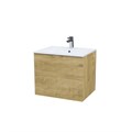 Тумба с умывальником IDDIS Bild подвесная, 60 см, дуб светлый (BIL60V0i95K) BIL60V0i95K