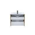 Тумба с умывальником IDDIS Bild подвесная, 60 см, дуб светлый (BIL60V0i95K) BIL60V0i95K