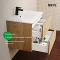 Тумба с умывальником IDDIS Bild подвесная, 60 см, дуб светлый (BIL60V0i95K) BIL60V0i95K