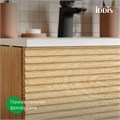 Тумба с умывальником IDDIS Bild подвесная, 60 см, дуб светлый (BIL60V0i95K) BIL60V0i95K