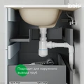Тумба с раковиной IDDIS Edifice 100 подвесная белая (EDI10W1i95K) EDI10W1i95K