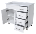 Купер - 90 Тумба напольная с 4 ящ. левая белая + раковина УТ000010922 - фото 18654 Купер - 90 Тумба напольная с 4 ящ. левая белая + раковина УТ000010922 - фото 18654