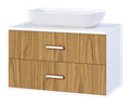 Тумба под раковину Brevita Alskar - 80 подвесная ALS-01080-012Я