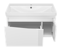 Тумба под раковину Brevita Cascade 80 подвесная CAS-09080-011Я