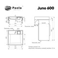 Раковина Paola Juno 600 (Paola Juno 600) Paola Juno 600