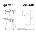 Раковина Paola Juno 500 (Paola Juno 500) Paola Juno 500