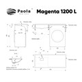 Раковина Paola Magenta левая чаша (Paola Magenta 1200 L) Paola Magenta 1200 L