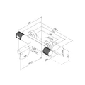 Смеситель для ванны с термостатом IDDIS Duna графит матовый (DUNGM02i74WA) DUNGM02i74WA