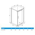 Душевой уголок ERLIT 101 серия ER10109H-C1 прозрачное стекло ER10109H-C1