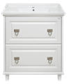 Тумба с  раковиной 2 ящ. белая матовая  Версаль 80 УТ000008735