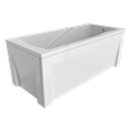 Ванна акриловая ALEX BAITLER MADIN 180*80  белая MADIN 180*80