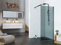 Душевая перегородка ALEX BAITLER 29 серия AB29100B4 тонированное стекло AB29100B4