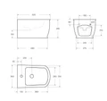 Биде подвесное BelBagno PRADO BB10150BH 193765
